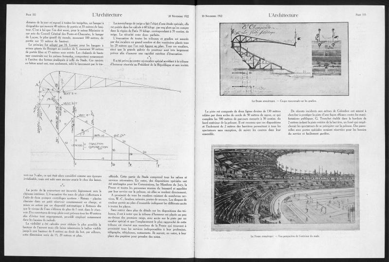 Revue numérisée L’Architecture, Novembre 1922, page 332